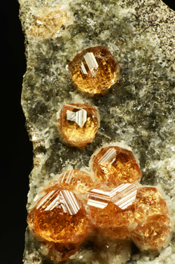Hessonite - Jeffrey Mine, Asbestos, Shipton Township, Richmond Co., Qubec, Canada